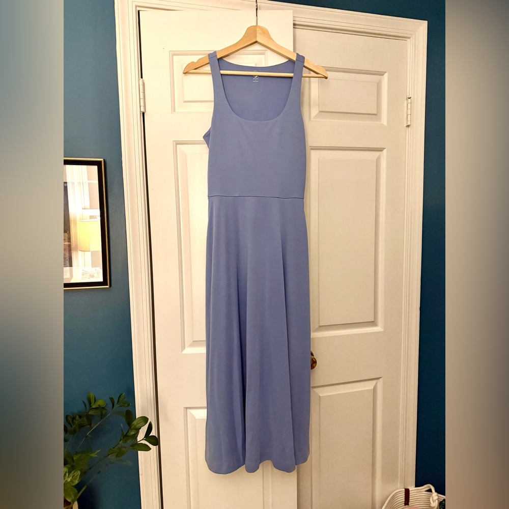 Lou & Grey LOFT Light Blue Sleeveless Midi Dress - Picture 2 of 10